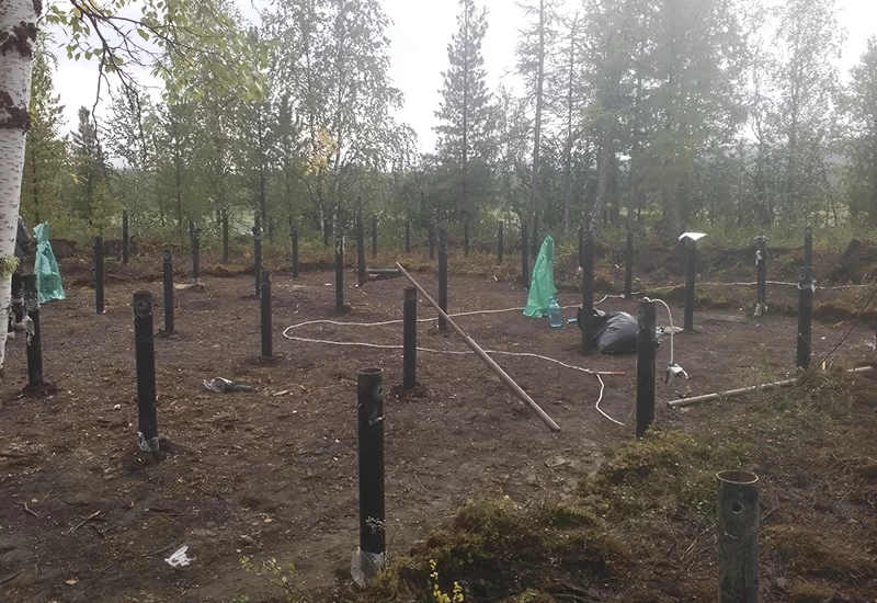 Фундамент под коттедж за Северным полярным кругом 3