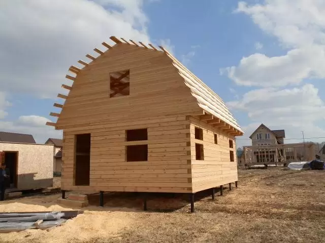 Дом из бруса 8х9 м