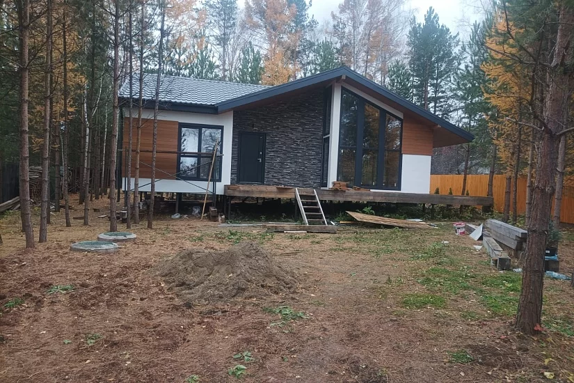 Дом из бруса 11х13 м