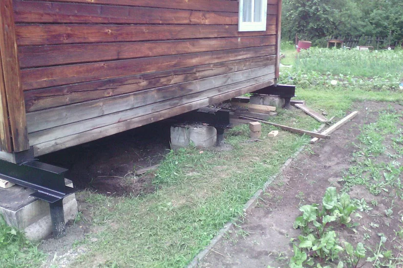 Реконструкция фундамента дома 6х6 м