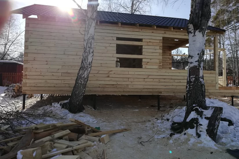 Дом из бруса 6х12 м